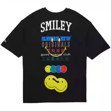 New Era x Smiley Black Tee