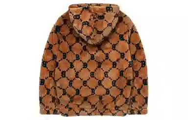 MLB Boston Red Sox Sherpa Hoodie Jacket Beige