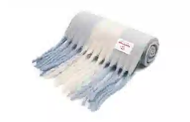 白卷 限定款马卡龙色保暖加厚 绒线围巾 女款