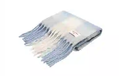 白卷 限定款马卡龙色保暖加厚 绒线围巾 女款