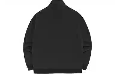 鸿星尔克 纯色徽标贴饰拉链立领夹克外套 男款 衫雨绿