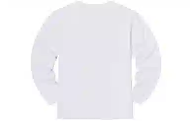 Lee FW22 Retro Campus Print Long Sleeve Tee White