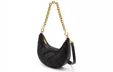 Charles & Keith Quilted Chain Shoulder Bag Beige