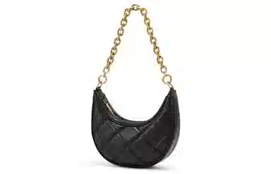 Charles & Keith Quilted Chain Shoulder Bag Beige