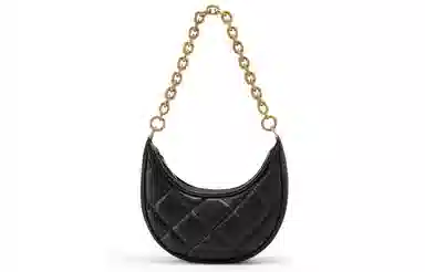 Charles & Keith Quilted Chain Shoulder Bag Beige