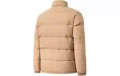 鸿星尔克 色彩博物馆 纯色休闲立领加绒加厚防寒保暖羽绒服 冬季 男女同款 臻卡其