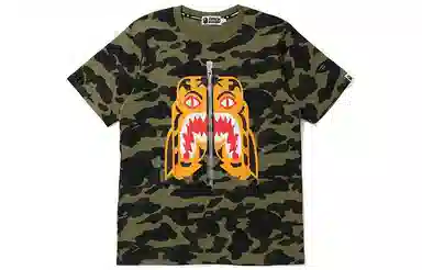 A BATHING APE Camo Tiger Print T-Shirt