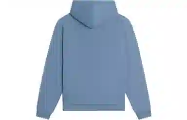 中国李宁 运动潮流系列 纯色印花汉字字母加绒连帽长袖卫衣 男女同款 蓝色