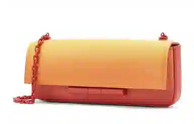 CHARLES&KEITH Chain Baguette Bag Orange