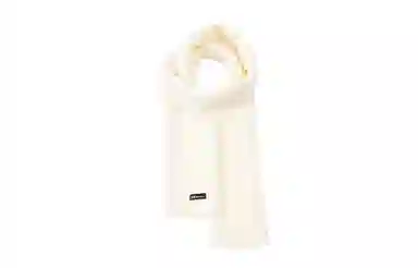 白卷 秋冬休闲保暖简约纯色针织 绒线围巾 男女同款情侣款