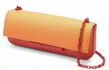 CHARLES&KEITH Chain Baguette Bag Orange