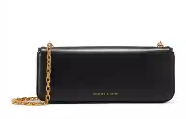 CHARLES&KEITH Chain Baguette Bag Orange