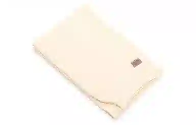 肯默 皮标纯色针织围巾 毛线围脖 秋冬保暖加厚 情侣款