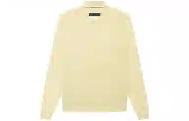 Fear of God Essentials FW22 Womens Velour Ls Polo CANARY Polo