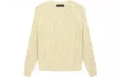 Fear of God Essentials FW22 Cable Knit Canary