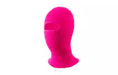 白卷 秋冬骑行防风纯色单孔套头 针织帽 男女同款情侣款