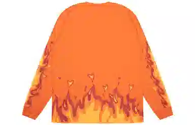 Drew House Fire ls Tee Orange