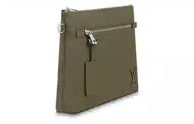 Louis Vuitton iPad Clutch Khaki Green
