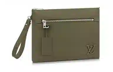 Louis Vuitton iPad Clutch Khaki Green