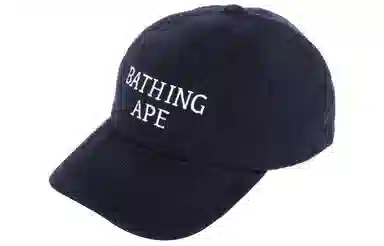 A BATHING APE Logo Cap Blue