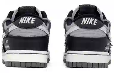 Nike Dunk Low retro prm "black and tumbled grey"