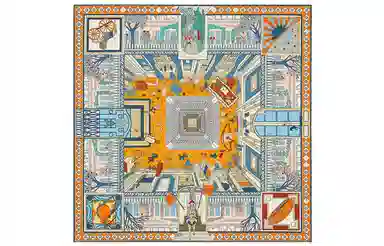 Hermes "Treasures" Silk Scarf