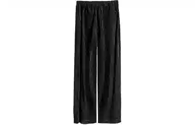 幻象者 芯绒拼接直筒裤休闲裤 男女同款 黑色