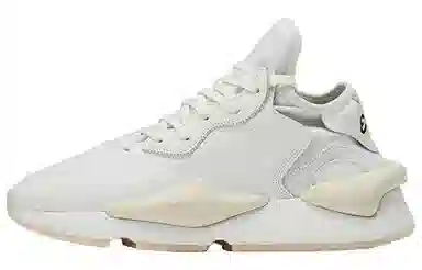 Y-3 White Leather Sneakers