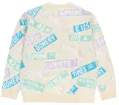 Supreme Street Signs Sweater