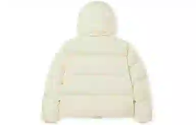 NERDY Logo Hoodie Down Jacket Yellow