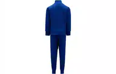 Moncler FW22 Striped Logo Tracksuit Blue