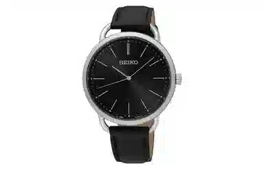 Seiko Quartz Black Dial