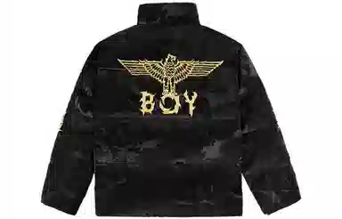 Boy London FW22 Logo Down Jacket Black
