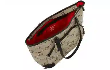SPRAYGROUND Retro Shark Mouth Tote Bag Grey