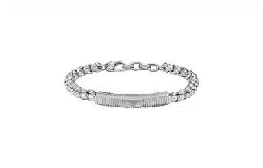 Armani Silver Cuban Chain Bracelet