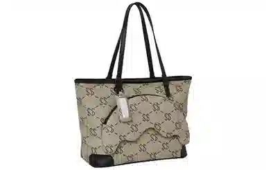 SPRAYGROUND Retro Shark Mouth Tote Bag Grey