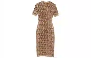 Fendi FW22 Logo Knit Dress
