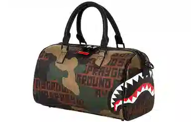SPRAYGROUND Retro Camo Shark Mouth Bag