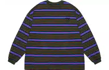 BEASTER Striped Crewneck Long Sleeve Tee