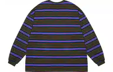 BEASTER Striped Crewneck Long Sleeve Tee