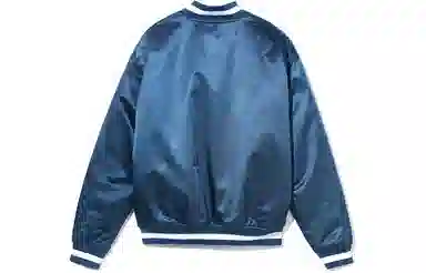 Carhartt WIP Logo Print Baseball Jacket Blue