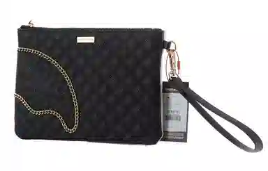 Sprayground Black White Chain Shark Clutch