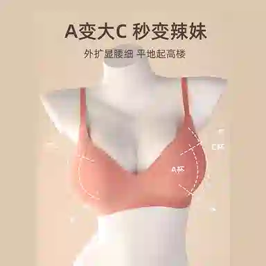 内在密码 外扩显大系列 纯色加厚无钢圈显瘦显腰细文胸