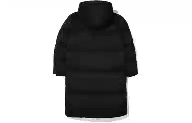 FILA Logo Print Down Jacket Black