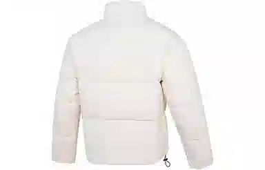 PUMA Logo Print Down Jacket White