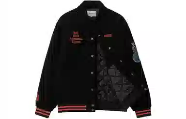 Carhartt WIP Embroidered Letter Jacket Black