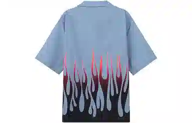 KENZO FW22 Flame Print Short Sleeve Shirt