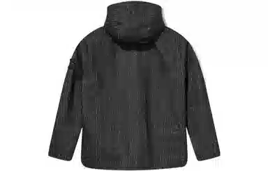 Stone Island White Label Reflective Hooded Jacket Black