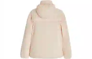 Moncler Logo Print Down Jacket Pink