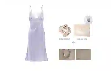 桑罗 真丝拼蕾丝法式吊带性感桑蚕丝美肤睡裙  真丝睡衣真丝家居连衣裙 女款